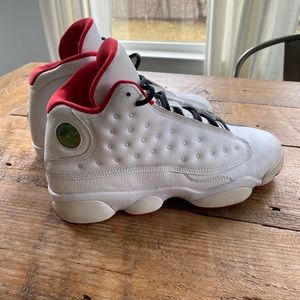 Jordan 13 red and white